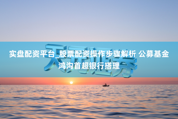 实盘配资平台_股票配资操作步骤解析 公募基金鸿沟首超银行搭理
